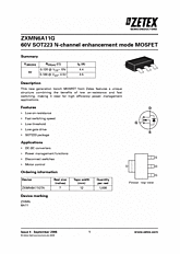 DataSheet ZXMN6A11G pdf