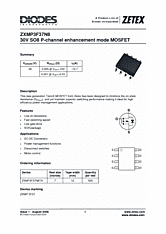 DataSheet ZXMP3F37N8 pdf