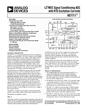 DataSheet AD7711 pdf