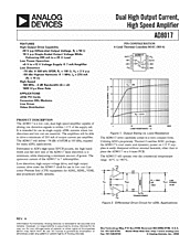 DataSheet AD8017 pdf