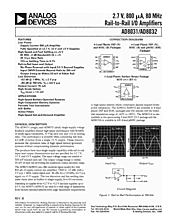 DataSheet AD8031 pdf