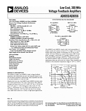 DataSheet AD8055 pdf