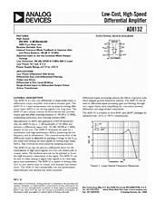 DataSheet AD8132 pdf