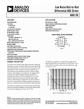 DataSheet AD8139 pdf