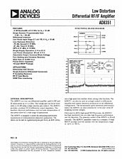 DataSheet AD8351 pdf