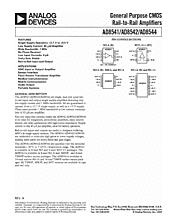 DataSheet AD8541 pdf