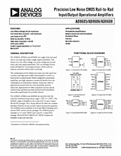 DataSheet AD8605 pdf