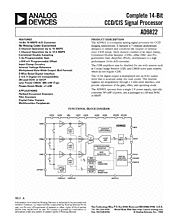 DataSheet AD9822 pdf