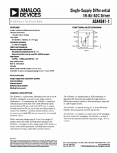 DataSheet ADA4941-1 pdf