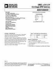 DataSheet ADG619 pdf