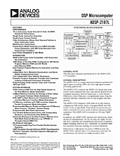 DataSheet ADSP-2187L pdf