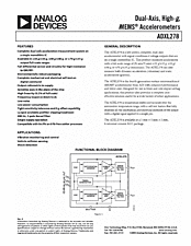 DataSheet ADXL278 pdf