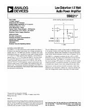 DataSheet SSM2211 pdf