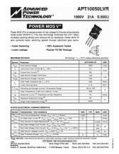 DataSheet APT10050LVR pdf