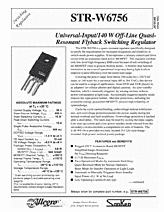 DataSheet STR-W6756 pdf