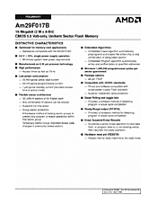 DataSheet Am29F017B pdf
