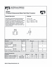 DataSheet AO4407 pdf