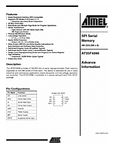 DataSheet AT25F4096 pdf