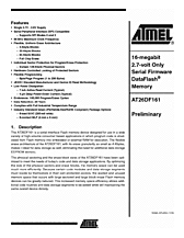 DataSheet AT26DF161 pdf