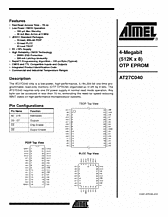 DataSheet AT27C040 pdf