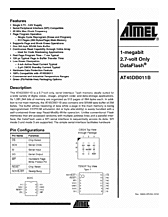 DataSheet AT45DB011B pdf