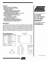 DataSheet AT45DB041B pdf