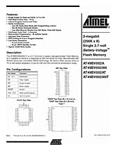 DataSheet AT49BV002ANT pdf