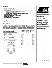 DataSheet AT49BV040A pdf