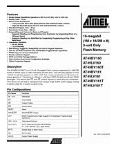 DataSheet AT49BV161 pdf