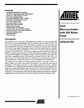 DataSheet AT89C51RC pdf