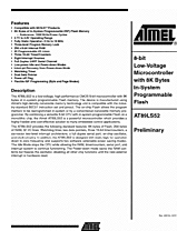 DataSheet AT89LS52 pdf