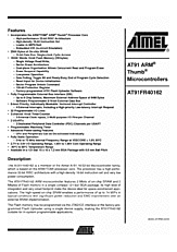 DataSheet AT91FR40162 pdf