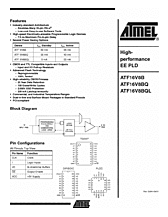 DataSheet ATF16V8BQL pdf