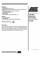 DataSheet U2794B-MFS pdf