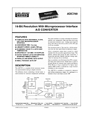 DataSheet ADC700 pdf