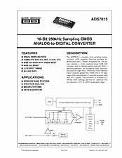 DataSheet ADS7815 pdf