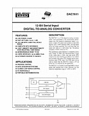 DataSheet DAC7611P pdf