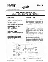 DataSheet DDC112U pdf
