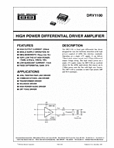 DataSheet DRV1100 pdf