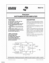 DataSheet INA114 pdf