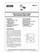 DataSheet INA117 pdf