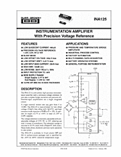 DataSheet INA125 pdf