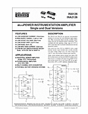 DataSheet INA126 pdf