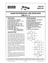 DataSheet INA2134 pdf