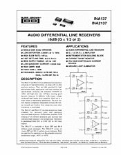 DataSheet INA2137 pdf