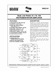 DataSheet INA2141 pdf