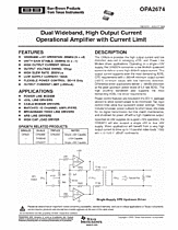 DataSheet OPA2674 pdf