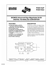 DataSheet PCM1702U pdf
