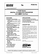 DataSheet PCM2702 pdf