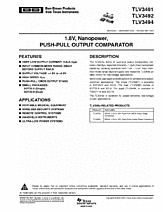 DataSheet TLV3494 pdf